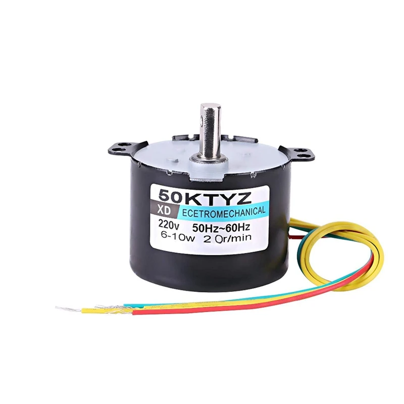 50KTYZ Ac220v 10W 0.5A 20R/ Min Permanent Magnet Synchronous Motor Ac Gear Reduction Cw / Ccw |