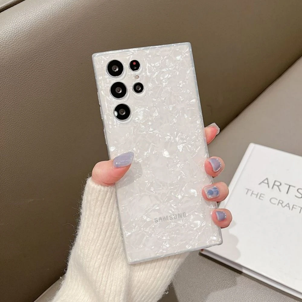 thumbnail image 1 of Glitter Dream Shell Marble Case For Samsung S24 S23 S22 Ultra S21 Plus S20 FE S10 Note 20 10 A52 A72 A51 A71 Soft Silicone Cover, 1 of 5