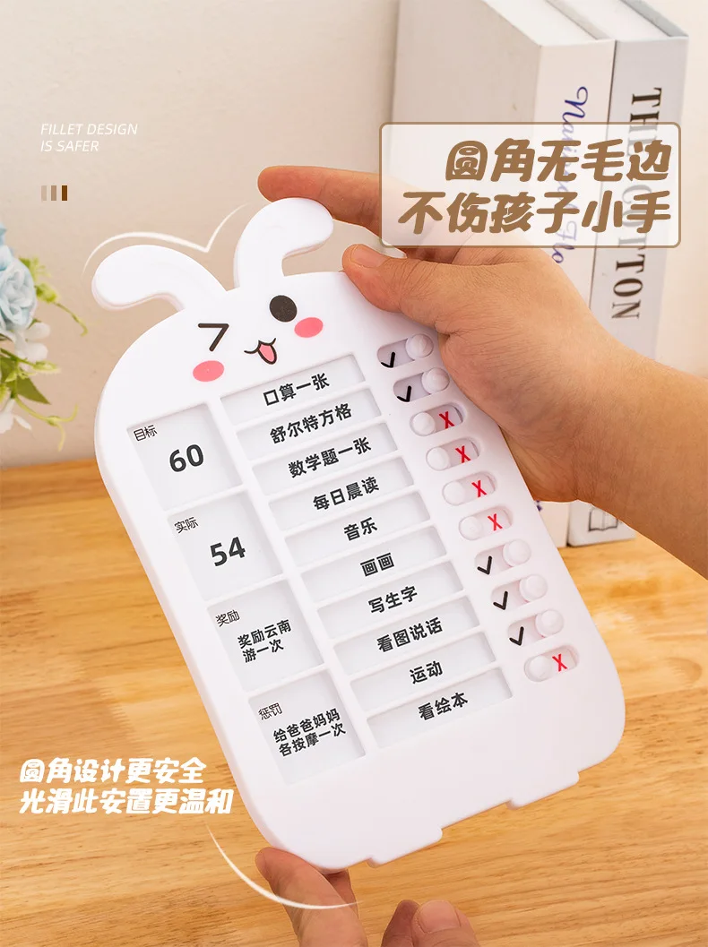 Punch Card, Wall Hanging, reutilizável, Holiday Schedule Memo Board