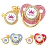 Luxury Crown Pacifier Clip Chain Set Baby Shower Gift Silicone Newborn Dummy Bpa Free Toddler Teether Zircon Baby Soother Nipple 1