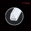 2M 6/8/10/12mm Seal Strip Screen Door Bathroom Shower Water Silicone F/U Shape Door Draft Blocker Acoustic Insulation Strip
