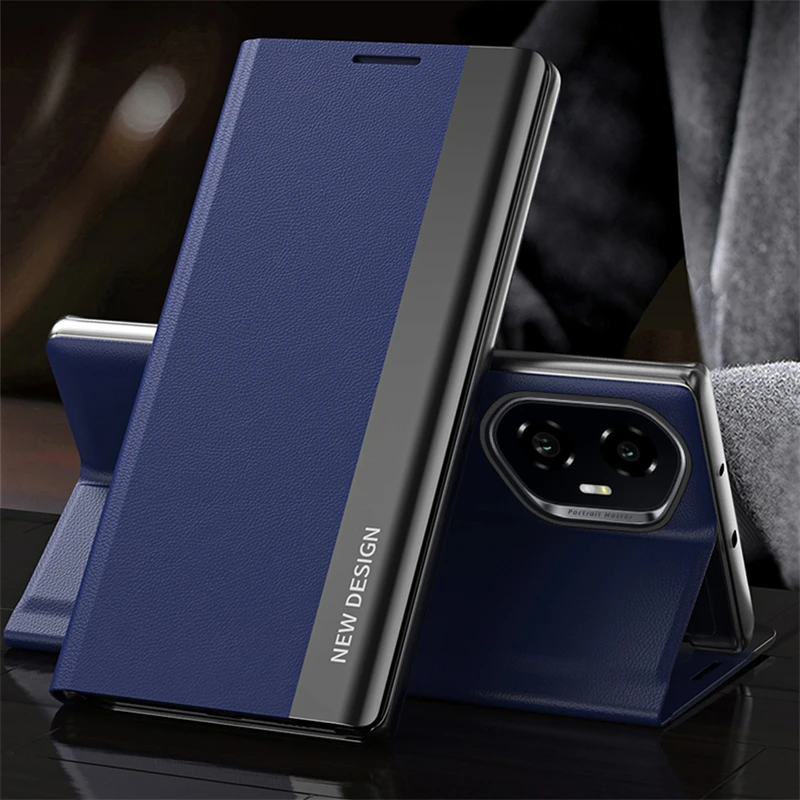 Luxury Leather Flip Plating Phone Case – Shockproof and Stylish Cover