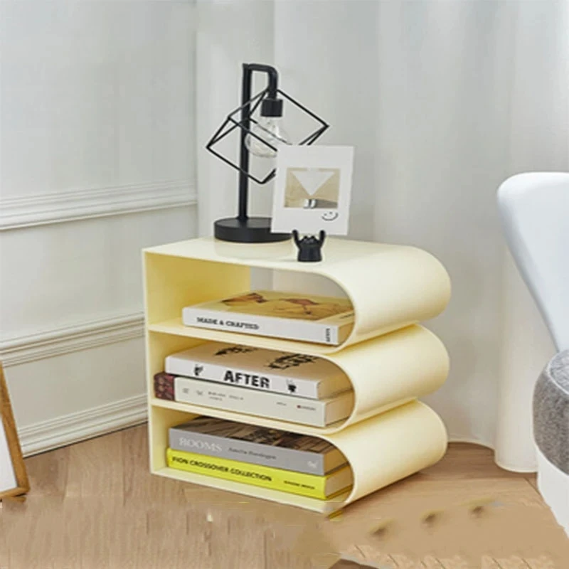 Acrylic Magazine Shelf Desktop Modern Simple Living Room Floor Storage Shelf Books, Newspapers And Materials Coffee Table