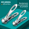MR.GREEN Nail Clippers Wide Jaw Opening Stainless Steel Fingernail Clipper Thick Hard Toenail Cutter Manicure Scissors tools 1