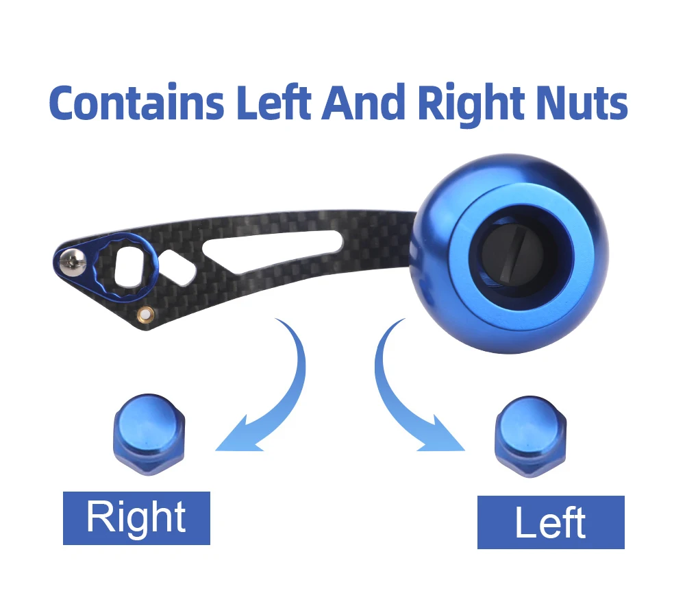 Description Picture 5 of itemROLLFISH Fishing Reel Handle Rocker Arm Carbon Fiber Light Weight 28g Ergonomic Design Multicolor Fishing Tools Accessories