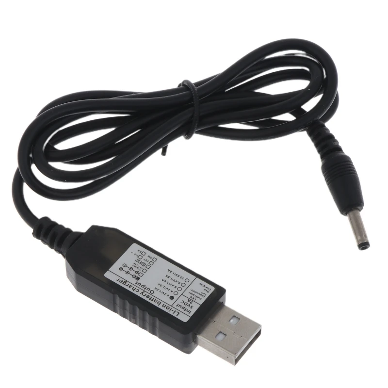 USB to for DC 3.5x1.35mm for DC 4.2V Power Plug Connector Cable USB to Power Cable Cord LED Headlamp