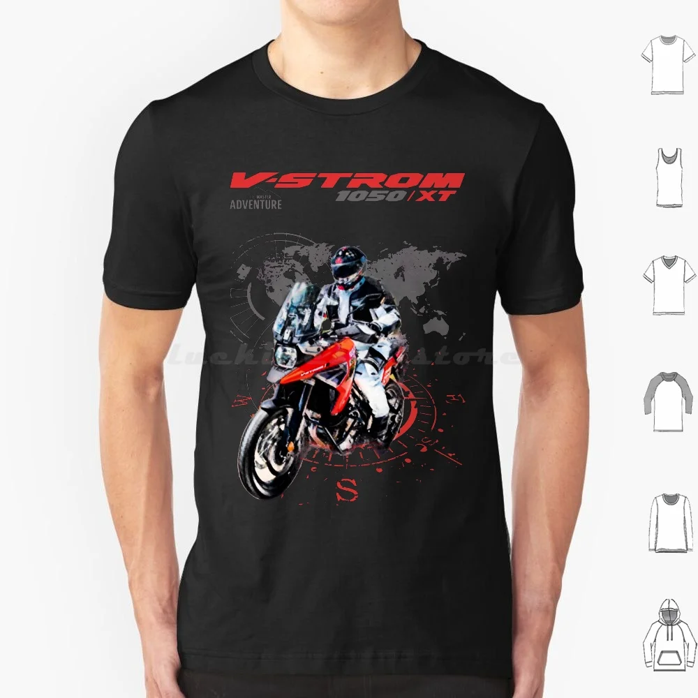 Vstrom 1050 V-Strom 2022 T Shirt Big Size 100% Cotone Moto Big Trail Moto Moto Adventure Bikers Motocarte Motorsport
