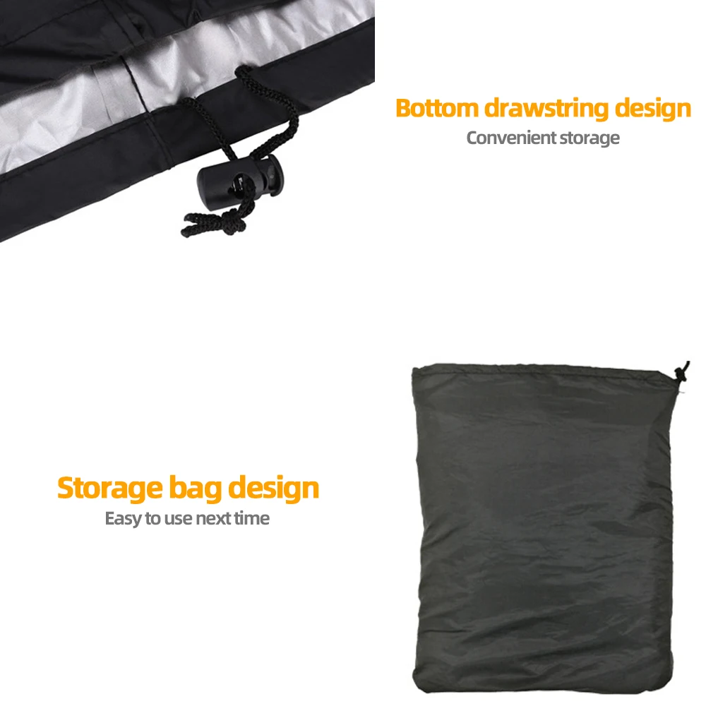 BBQ Grill Cover Waterproof Barbecue Cover Outdoor Heavy Duty Anti Sun Rain Protective for Weber Round Rectangle Bbq Accessories grill cover