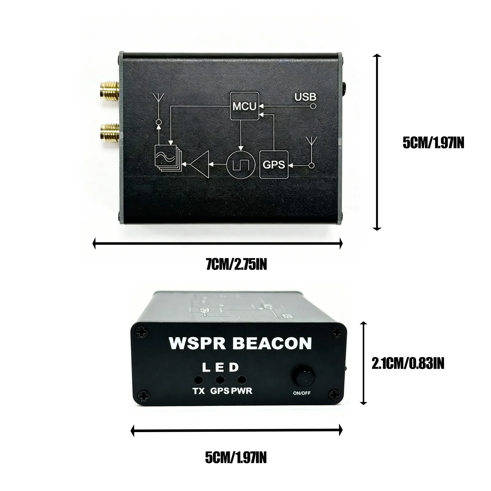 WSPR(약신호 전파 보고기) 키트 23dBm(외부 GPS 안테나 포함)