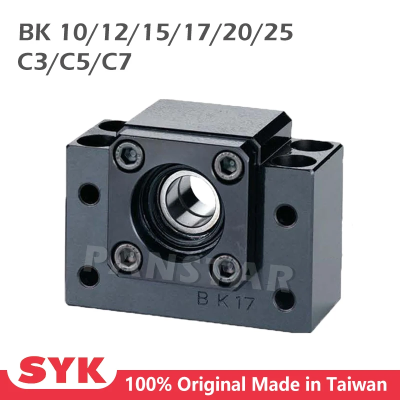 

SYK Профессиональный поддерживающий блок BK10 BK12 BK15 BK17 BK20 BK25 BKBF с фиксированной стороной C7 C5 C3 шариковый винт TBI SFU Ground Premium CNC части
