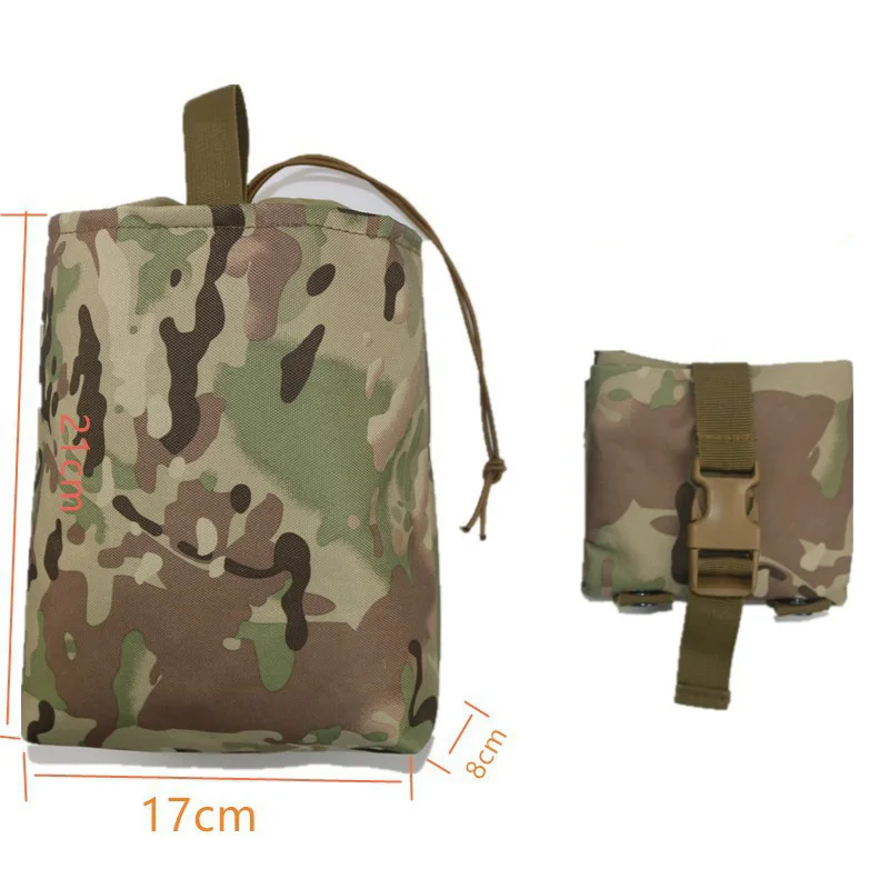 Description Picture 5 of itemMolle System Hunting Tactical Magazine Dump Drop Pouch Recycle Waist Pack Ammo Bags EDC Airsoft Gun Accessories Bag