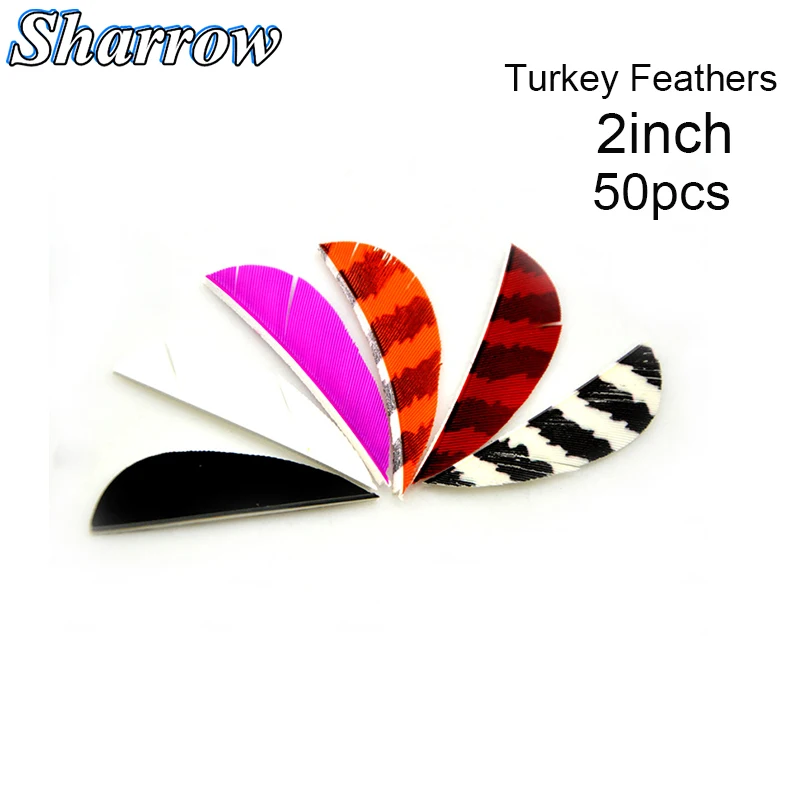 50Pcs 2 inch Shield Shape Turkey Feather 8 Colour High Quality Real Feather Arrow Feathers Vanes Archery Arrows лежак для животных foxie colour real голубой 90х80х21 см