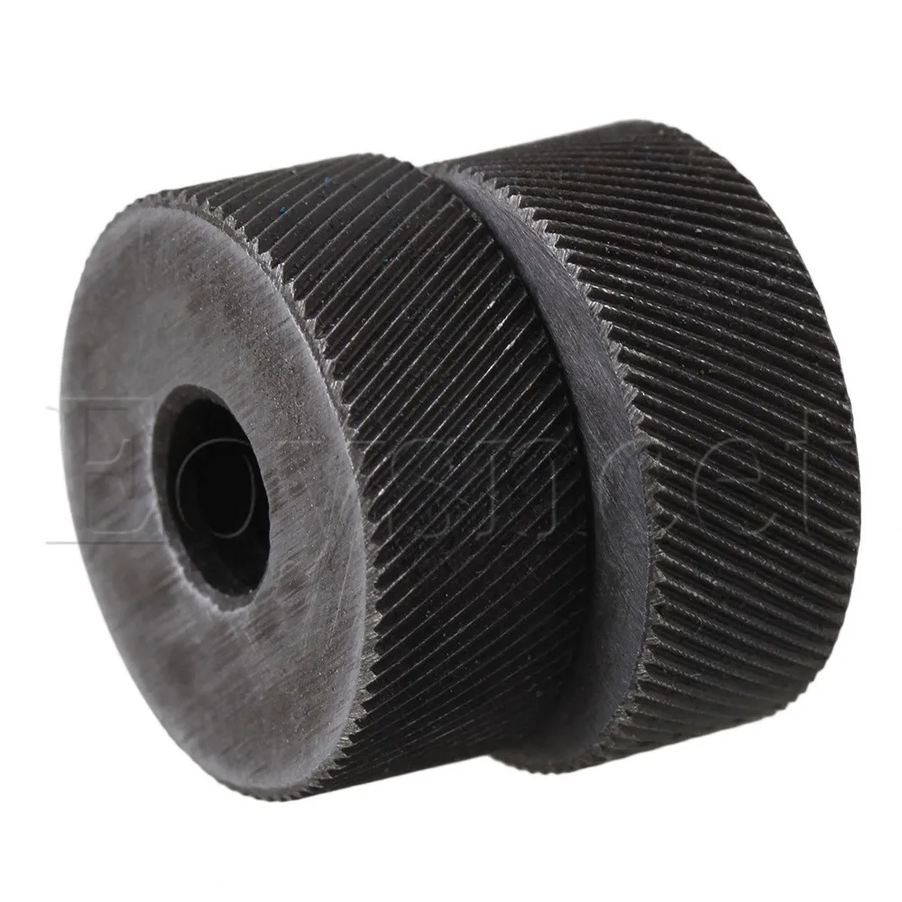2PCS 19 x 8mm Knurl Wheel Tool Diagonal Coarse Twill Pattern 0.6mm Pitch Roller