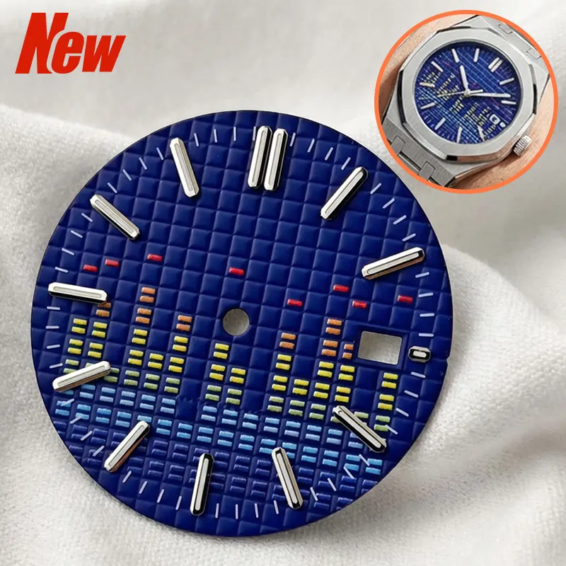 Aseptic Green Luminous Watch Dial Face - 31mm Music Design