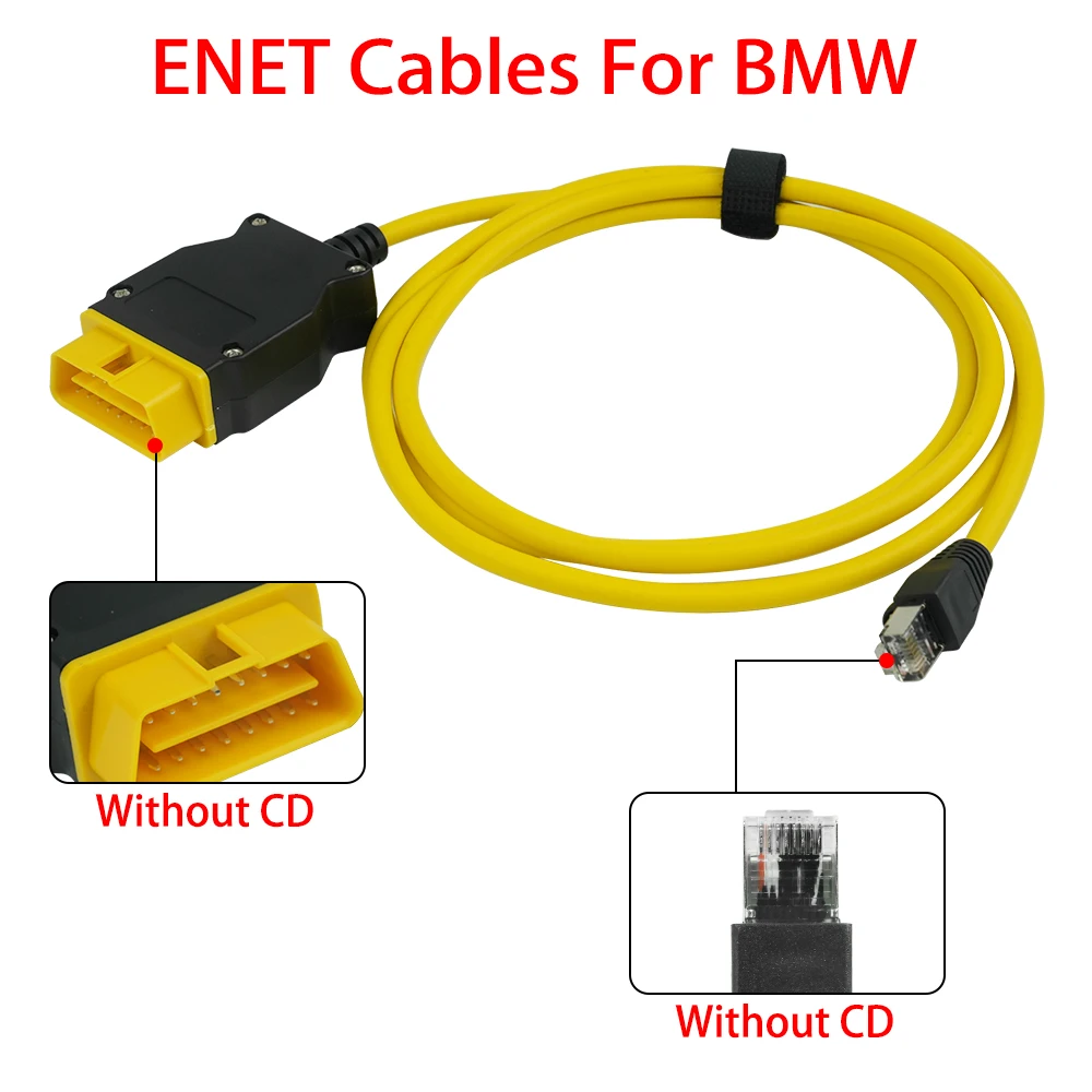 ENET Cable for BMW ICOM ENET crystal Cable for BMW Programming Hidden Data cable Tool OBD OBD2 Scanner car cluster platform test cable