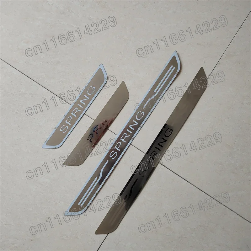 

Накладка из нержавеющей стали для Dacia SPRING 2021 2022, Накладка на порог двери, отделка, Стайлинг автомобиля