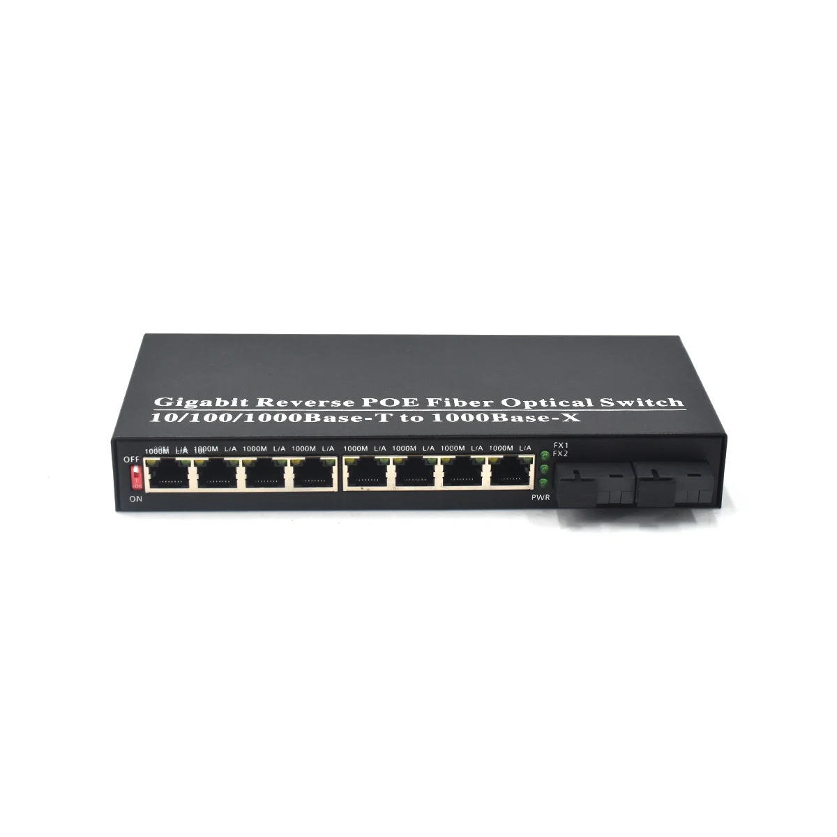 Fibra Optica Switch 1000Mbps 8 Port Reverse Poe with 20KM SC Fiber Passive Poe Media Converter Support 12-48V Poe Input 8 port usb switch hdmi sgeyr kvm switch 8 input 1 output support 1080p 3d push button hot key hdmi switches for computer laptop