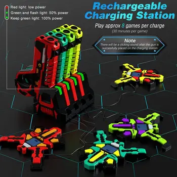 VATOS Upgrade Data Sync Laser Tag Guns Vests x4 Electric Infrared Guns Shooting Game Set Toy for Kids Teens Indoor Outdoor Games 2