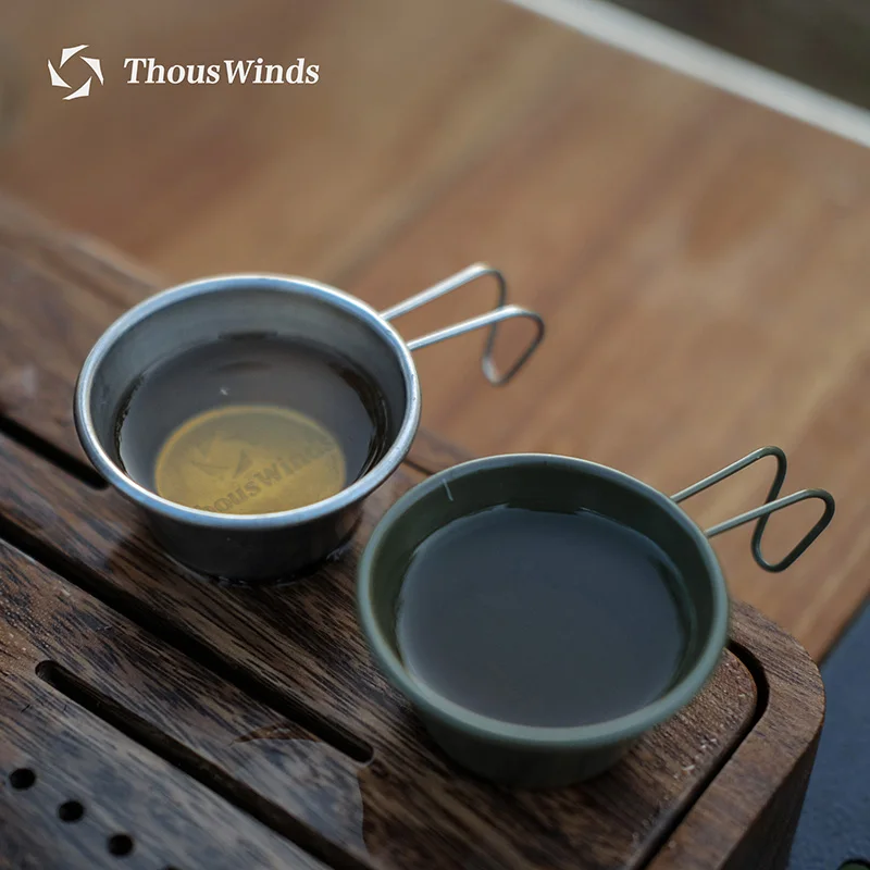 Thous Winds 캠핑 컵, 시에라 컵, 야외 캠핑 식기, 볼 플레이트, 배낭 하이킹 피크닉 캠핑 용품, 40 ml, 280 ml, 450ml, Camping Sierra Cup