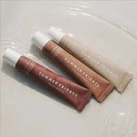 10 Colors Summer Fridays Liquid Lip Balm Waterproof Sweatproof Non-stick Cup Vanilla  Coffee Cake Smell Lipstick Makeup Care