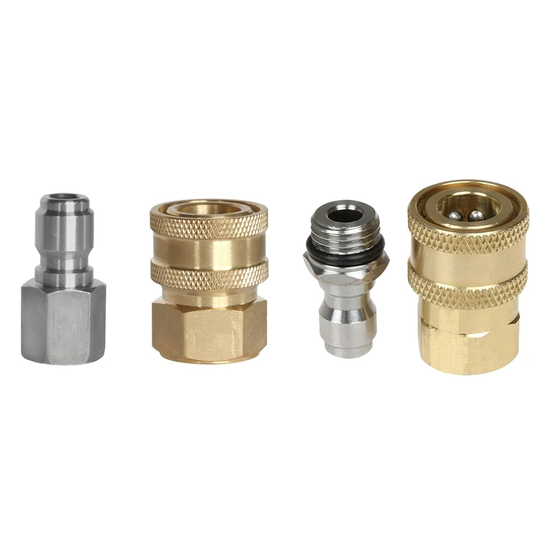 

2 Pieces Pressure Washer Adapter Quick Fittings Hose Adapter Pressure Washer Quick Disconnect Durable 45BE