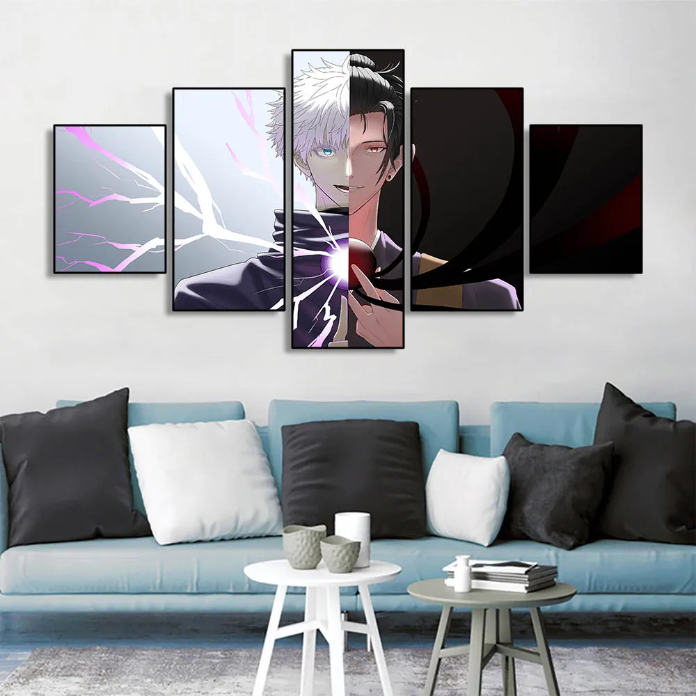 Compra online de Pôster de anime demon slayer, personagem de desenho  animado, pintura decorativa em tela, quarto infantil, arte de parede, casa  moderna, quadros decorativos sem moldura