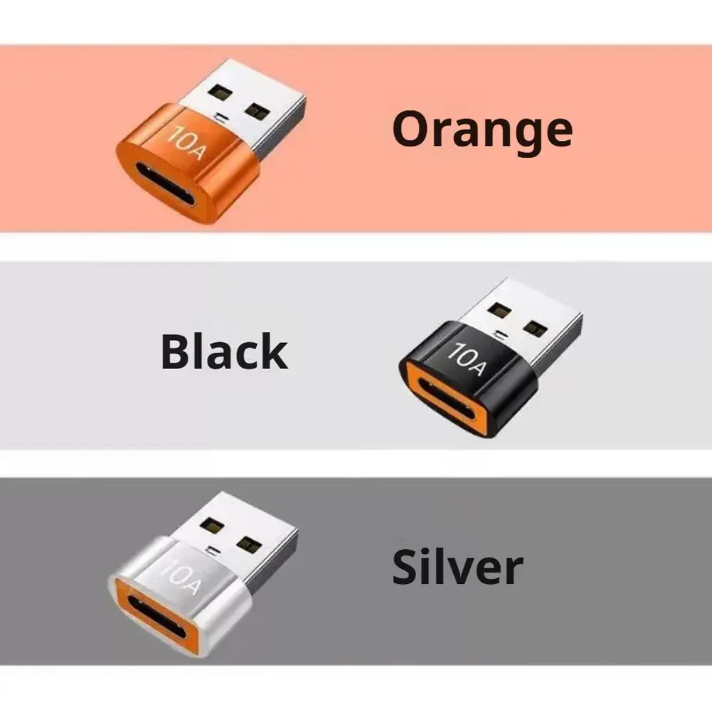 10A USB 3.0 OTG 어댑터 USB 암-타입 C 수 PD 고속 충전 컨버터 알루미늄 합금 고속 데이터 전송 커넥터