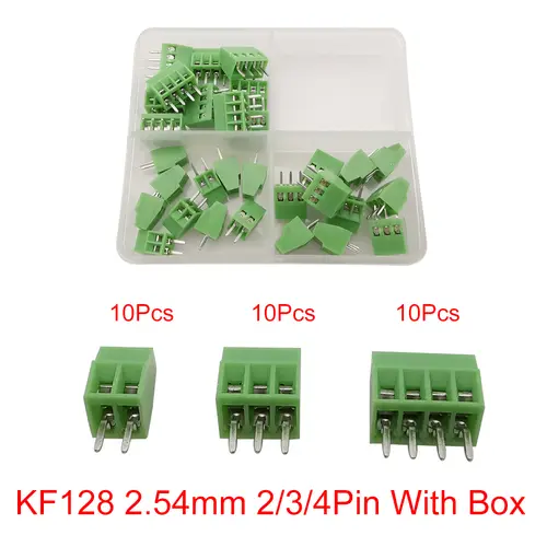 5/10pcs KF128 2.54mm 0.1" Pitch Mini PCB Screw Terminal Block Connector for Wires 2P 3P 4P 5P 6P 7P 8P 9P 10P 12P 16P Terminal - Image 16