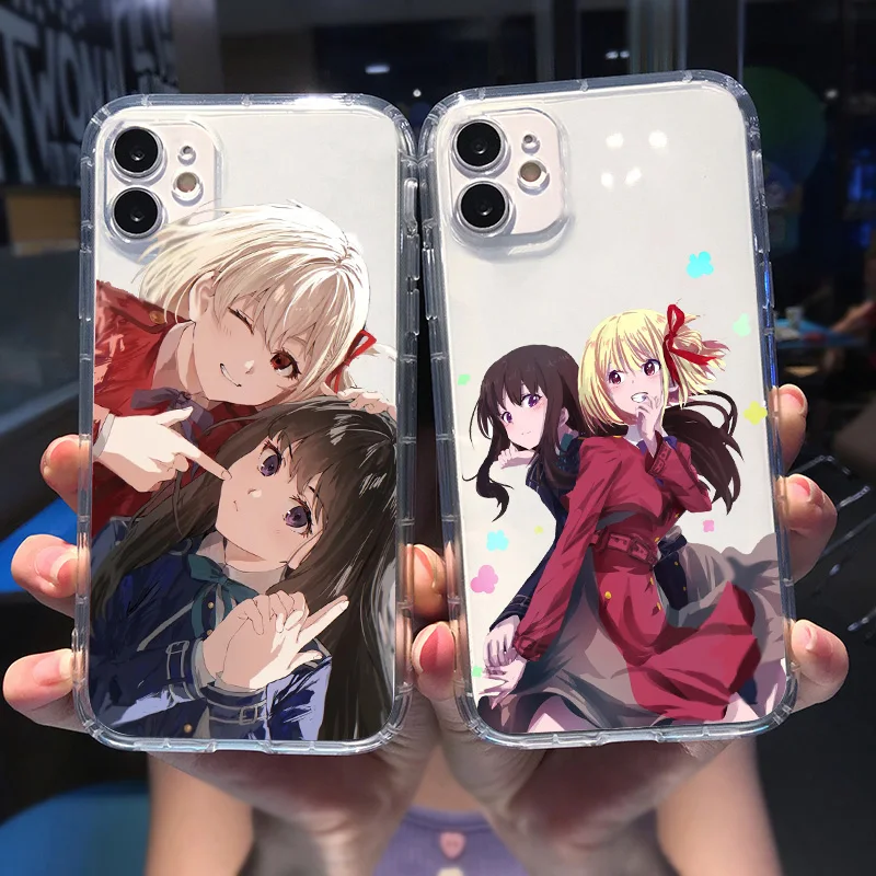 Anime Lycoris Recoil Phone Case For Iphone 11 13 12 Pro Max Xr Xs 7 X 8