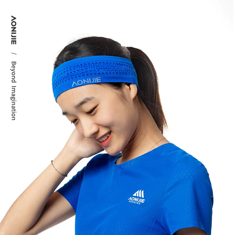 AONIJIE E4423 Unisex Running Headband Non-slip Sweatband Soft Stretchy Wrist Band Bandana Yoga Gym Fitness