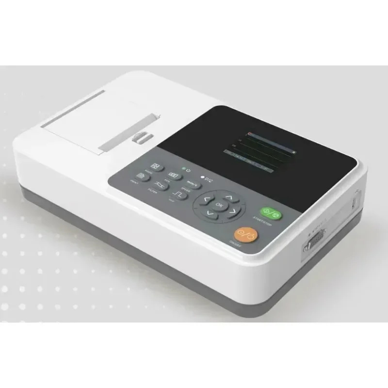 CONTEC E3M Digital Colorful HD Display ECG Monitor 3 Channel EKG Machine 12 Leads Quick Boot Electrocardiograph