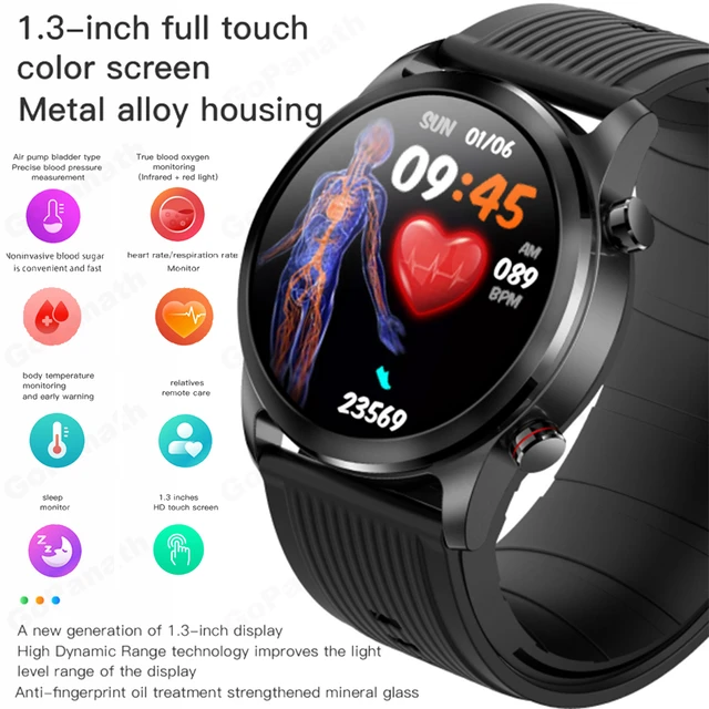 Xiaomi-reloj inteligente para hombre, dispositivo deportivo con ECG + PPG,  medidor de glucosa en sangre, temperatura corporal, presión arterial,  salud, novedad de 2023 - AliExpress