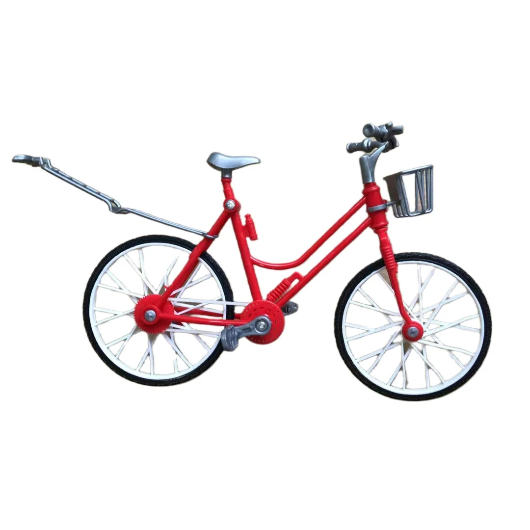 DIY Assembling Mini Bicycle Sets Pink Red Toy Bike Parts 1/6 Doll Big Bike Toy For Doll Decors