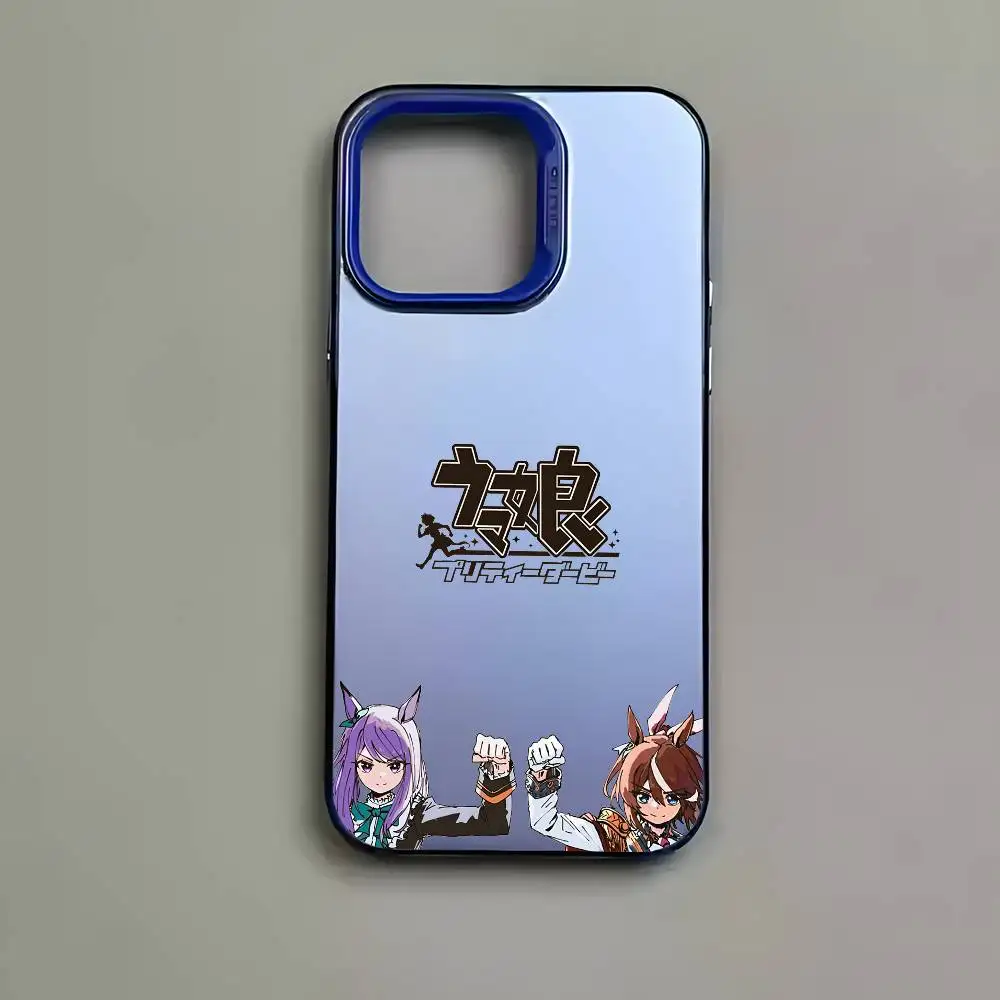Anime U-Umamusume Multicolor Matte Laser Metallic Aurora Phone Case