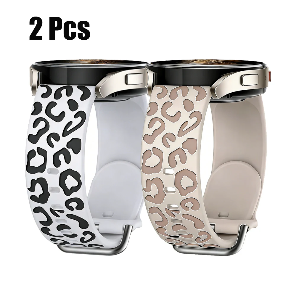Leopard Engraved Silicone Wristband Bracelet