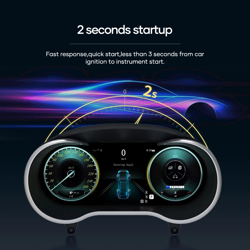 메르세데스 벤츠 비토 W117 W246 용 디지털 대시 보드 클러스터, 자동차 계기판 조종석, 완벽한 수정, 2015-2020 년, 12.3 인치