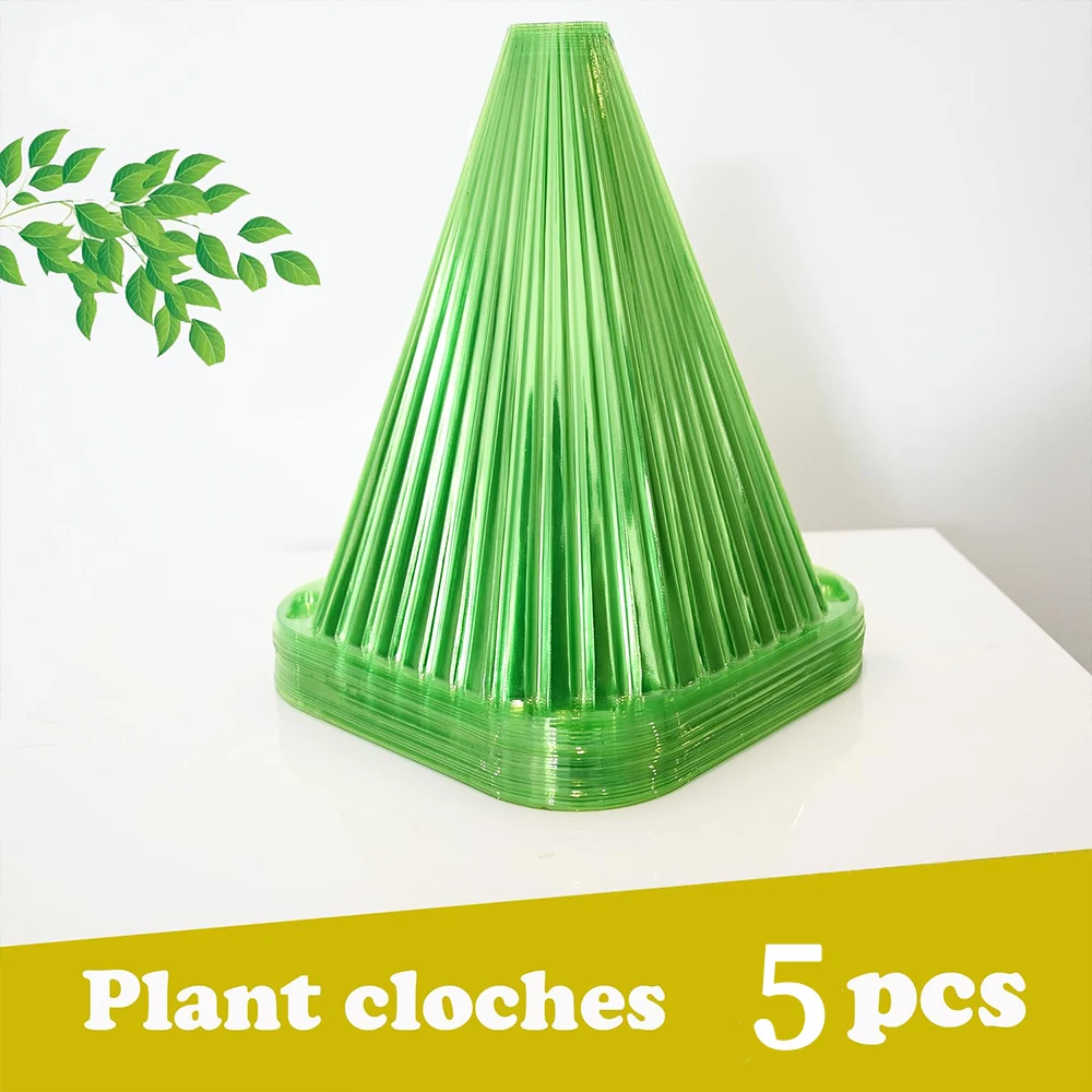 Growth Box Planting Tent Reusable Square Use Plant Clock Cover To Protect Plants From Bird Frost and Snail Damage Green 5Pcs planting tent