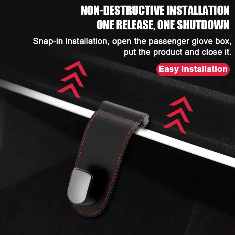 Universal Car Seat Hook with PU Leather and Alloy for Hanging Bags and Purse