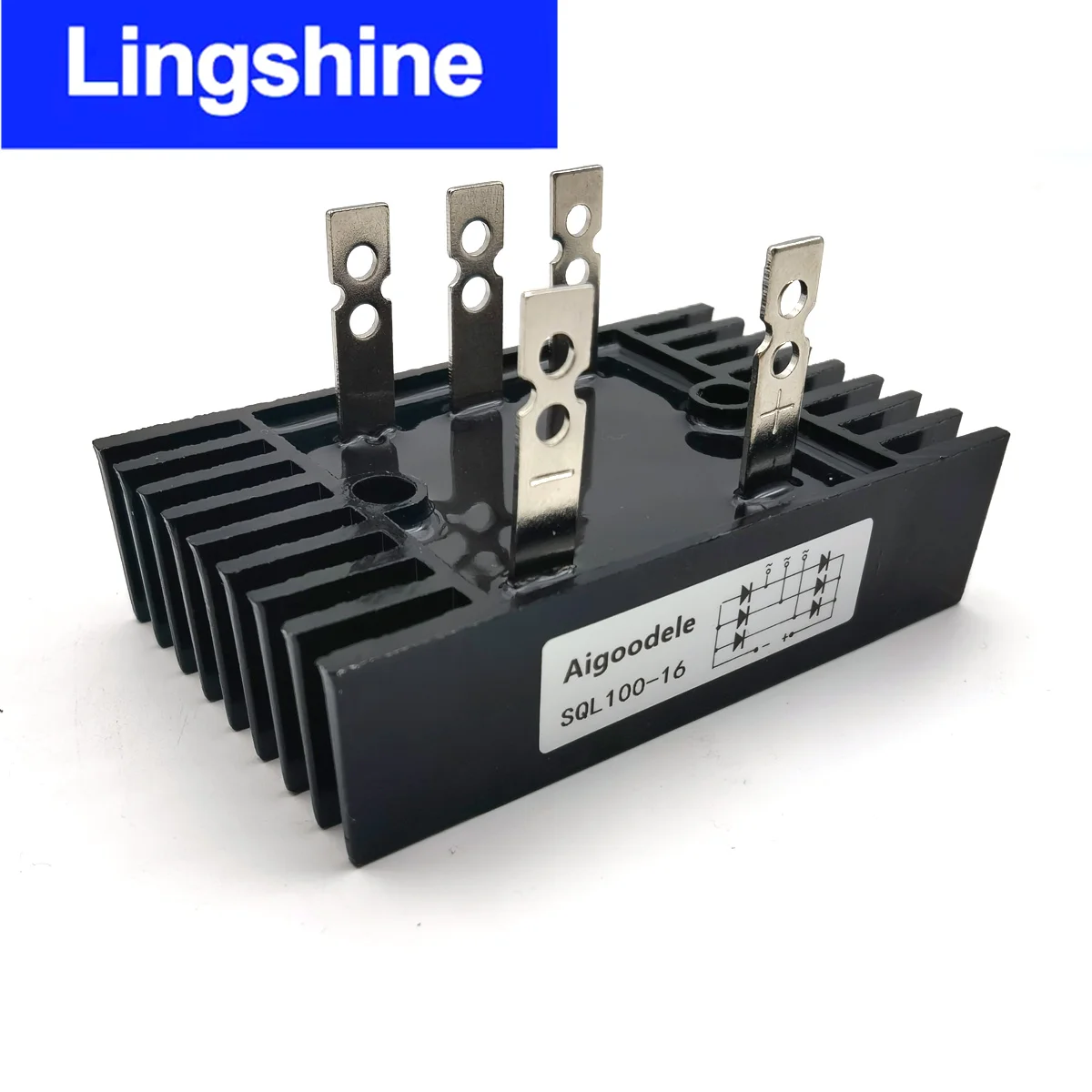 100A 1600V Three Phase Diode Bridge Rectifier AC to DC Generator Voltage Regulator Parts SQL100A Module