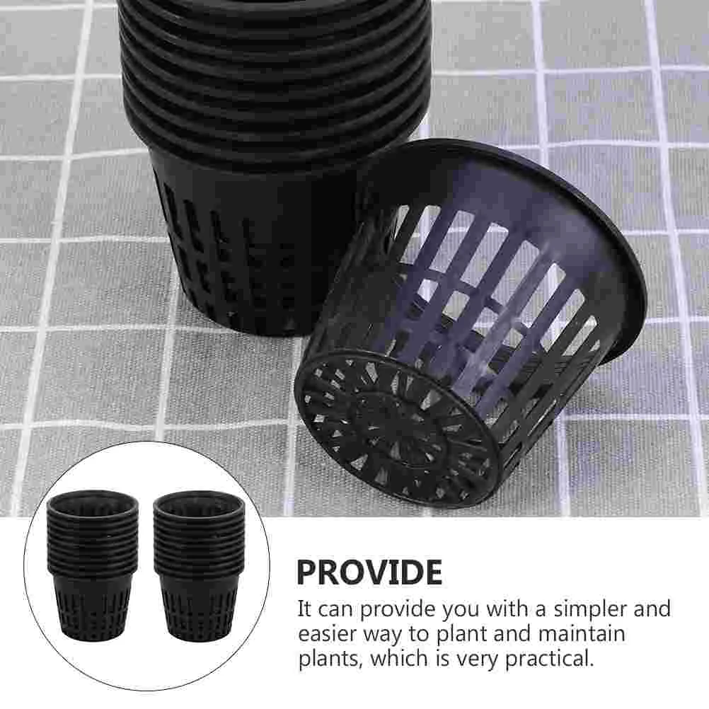 20 Pcs Orchid Pot Hydroponic Net Cup Water Planting Pots Pearlescent Cups Nursery Basket Bucket flower pot,hydroponic flower pot,plant pot
