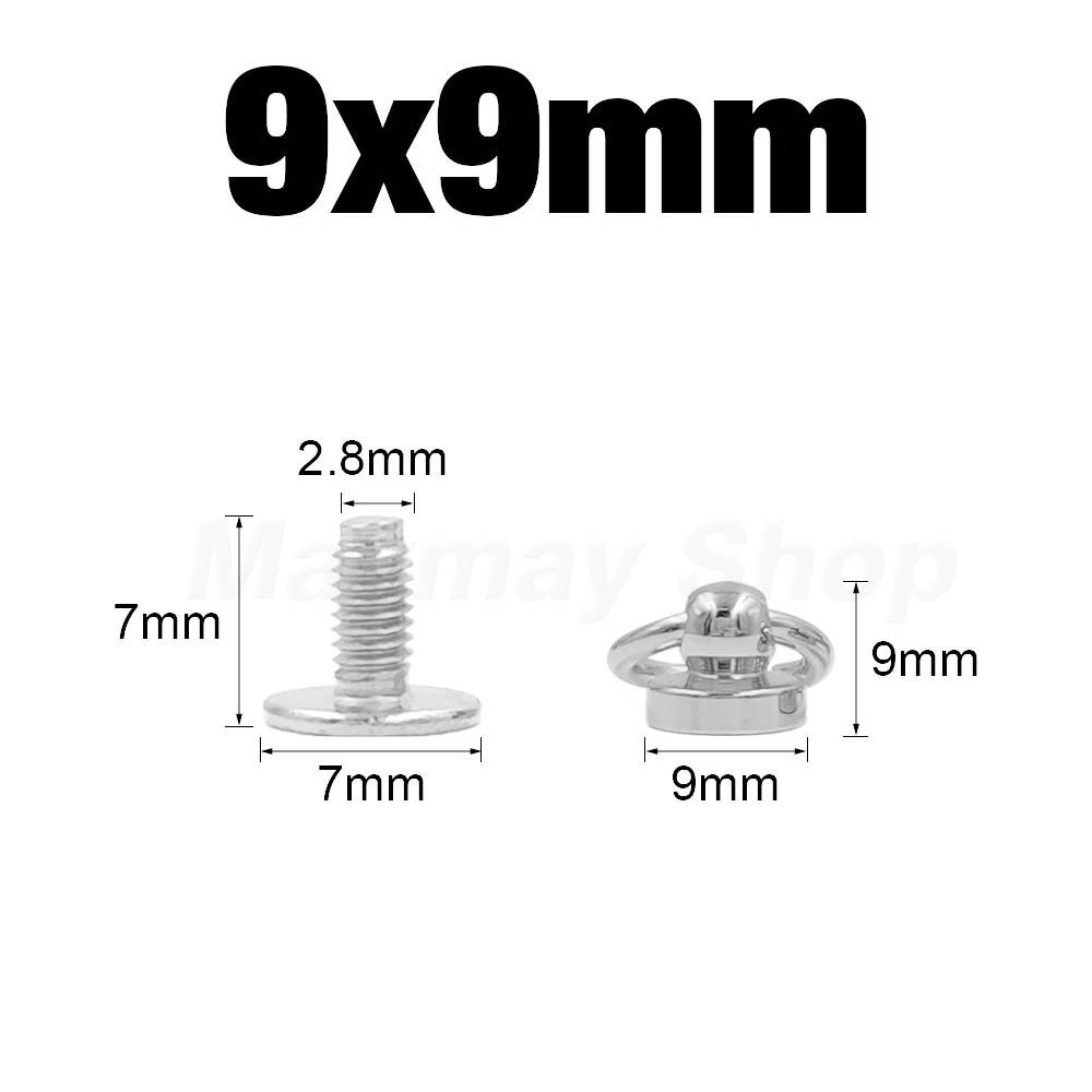 Metal Silver Bullet Spikes Rivets for Punk Rock Fashion and Leather Craft Accessories
