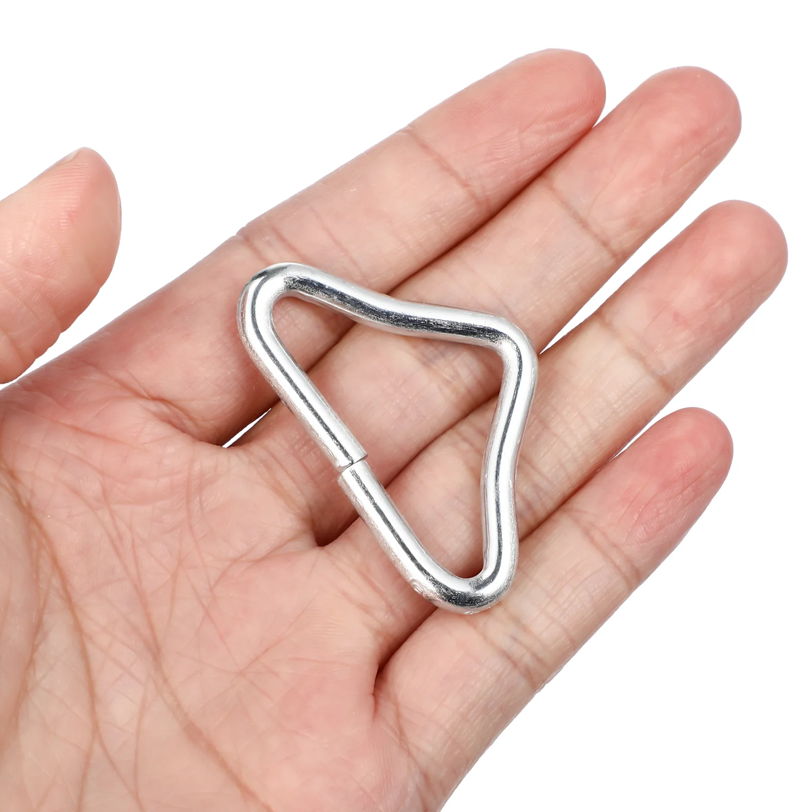 Kid Trampoline Triangle Rings Stainless Steel Triangle Buckle Triangle Ring For Kid Trampoline Bandage Connector