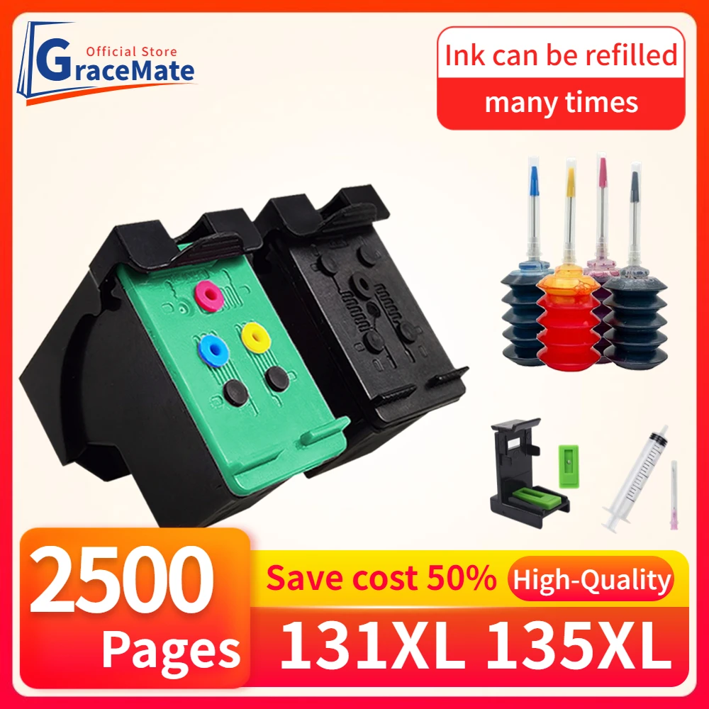 131XL 135XL Ink Cartridge Compatible For Hp131 HP 131 Hp 135 For.