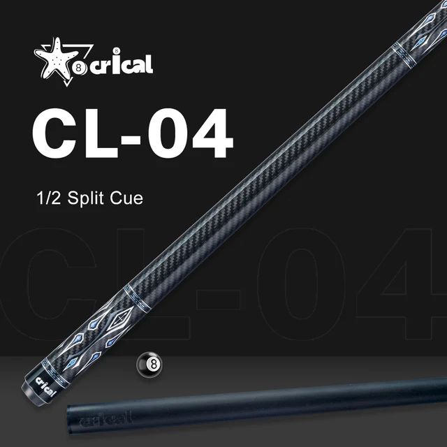 CRICAL Carbon Fiber Pool Cue Stick Billiard Cue Sticks Professional Low Deflection Pool Sticks with 12.5mm Tip and Radial Joint 1