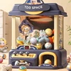 DIY Automatic Doll Machine Kids Coin Operated Play Game Mini Claw Catch Toy Crane Machines Music Doll for Christmas gifts 1