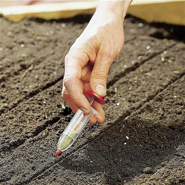 Syringe Seeder Mini Sowing Seed Dispenser Garden Seed Sower Planter Manual Seeding Tools Flower Pot Flower Bed Gardening 2