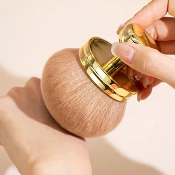 Pennello per trucco corpo extra large per autoabbronzante, trucco per gambe Bronzer Pennello Kabuki impeccabile a forma ovale Pennello per fondotinta Kabuki