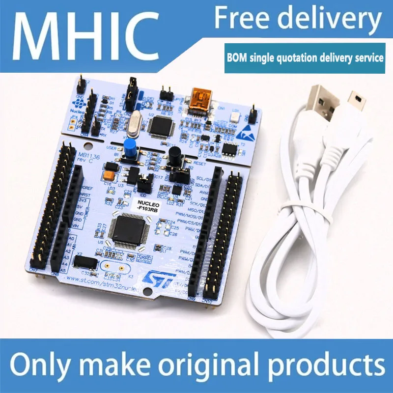 

1PCS/LOT NUCLEO-F103RB STM32 Nucleo-64 Development Board STM32F103RBT6 Editor New Original
