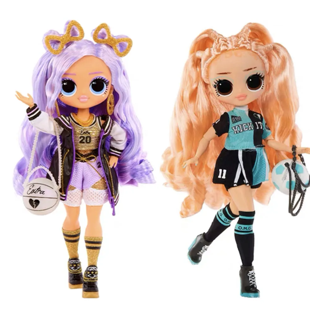 25Cm Originale Mga Lol Doll Omg Sparkle Star Sports Doll Kicks Babe Skate Boss Girl Big Eyes Pigiama Set Doll Miglior Regalo