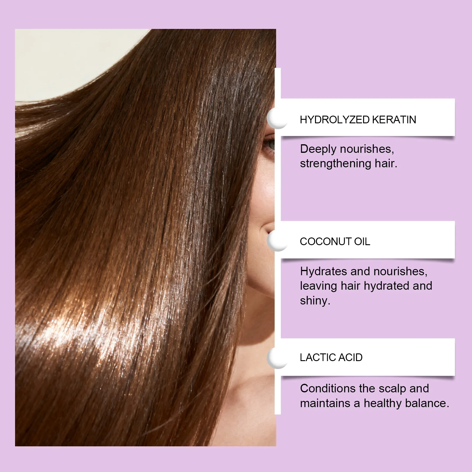 Nourishing Straightening Cream: Boasts a smooth texture, provides gentle care, moisturizes hair strands, and leaves hair sleek.